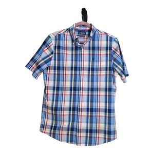 CHAPS by Ralph Lauren Men's Short Sleeve Plaid Shirt S